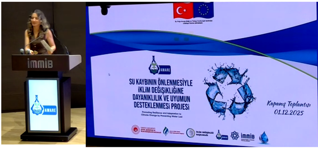 The closing meeting of the “Climate Change and Water Loss Prevention in Industry Project” was held in İstanbul (İMMİB+SPD)